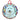 American Eskimo with Multicolor Border Holographic Dog Ornament