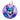 Australian Cattle Dog Purple Background Holographic Ornament