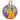 Carolina Dog on Purple Background Profile View Holographic Ornament