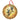 German Shepherd Jumping into Leaves Holographic Design Dog Ornament