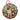 German Shepherd Sitting in Leaves Holographic Design Dog Ornament