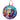 Great Dane 1 Uncropped Red and Blue Background Holographic Design Dog Ornament