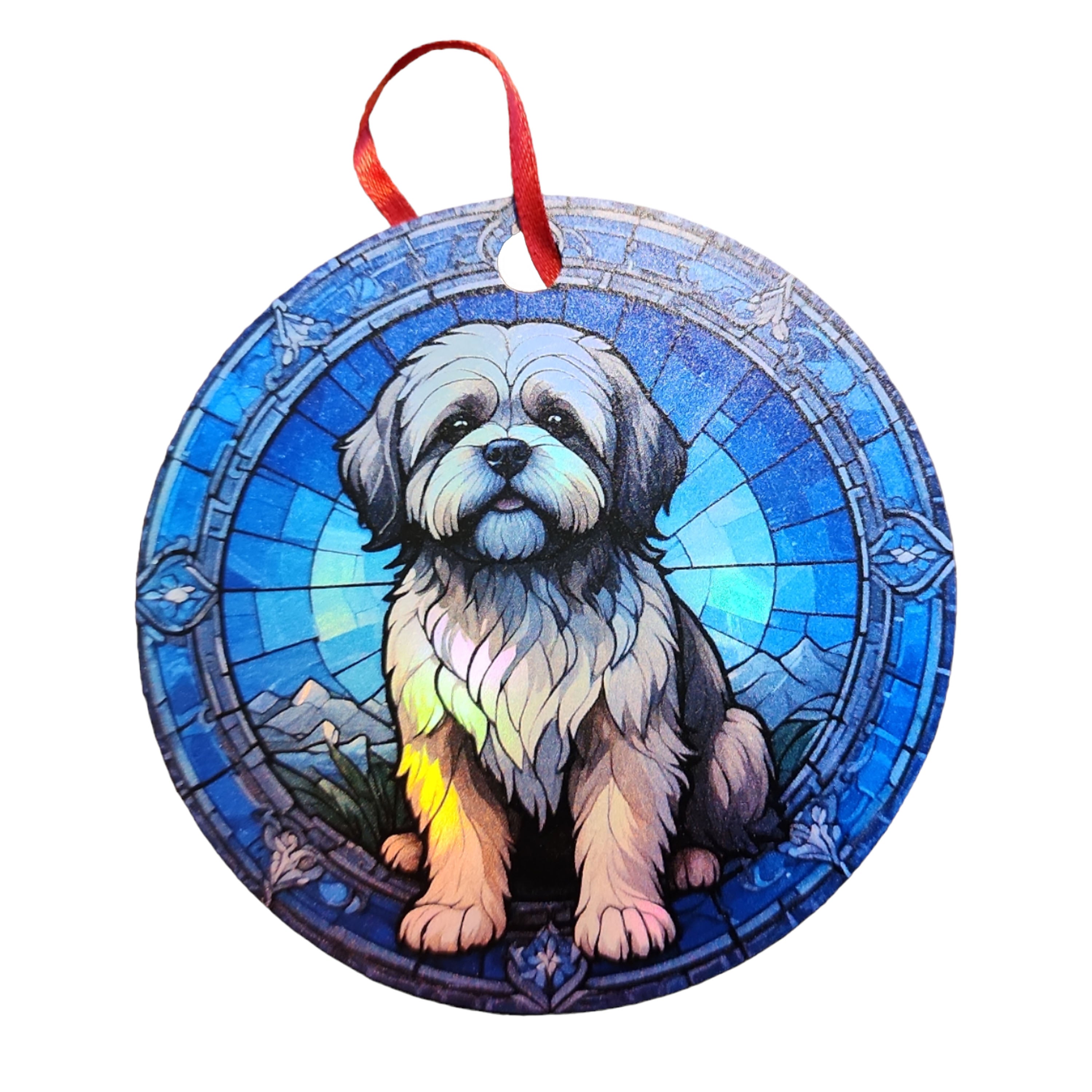 Lasapoo Graphics Lhasa Apso #1 Holographic Dog Ornament – Gulf Coast Laser Graphics