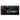 Red Ornaments on Black Design Crate Tag Personalized with Your Dog's Name