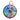 Weimaraner 3 Sitting Blue Green Background Holographic Dog Ornament - Pet Gift, 3.5 inches Diameter