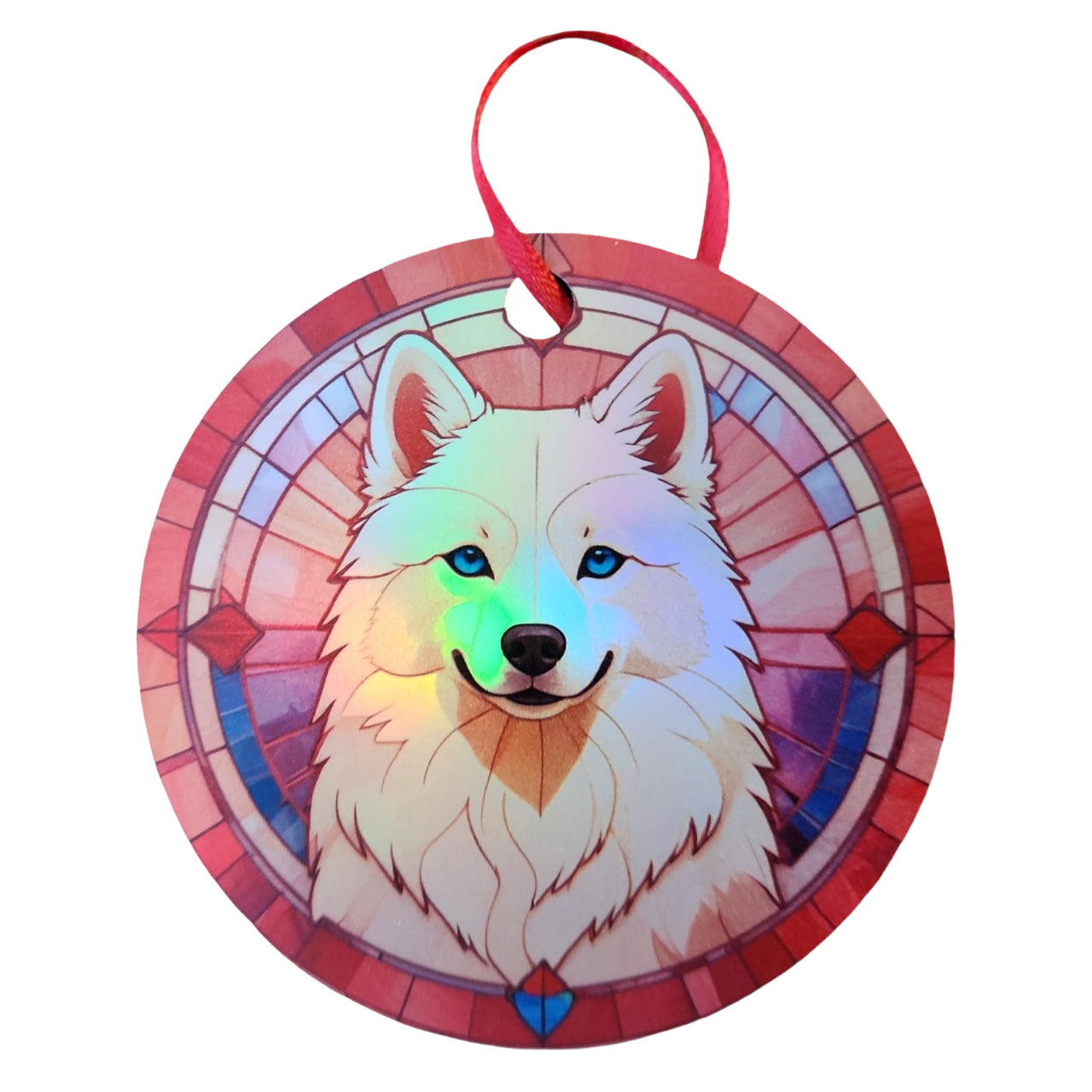 American Eskimo on Pink Design